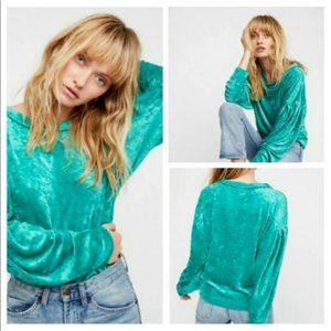 We The Free Milan crushed velvet layering top